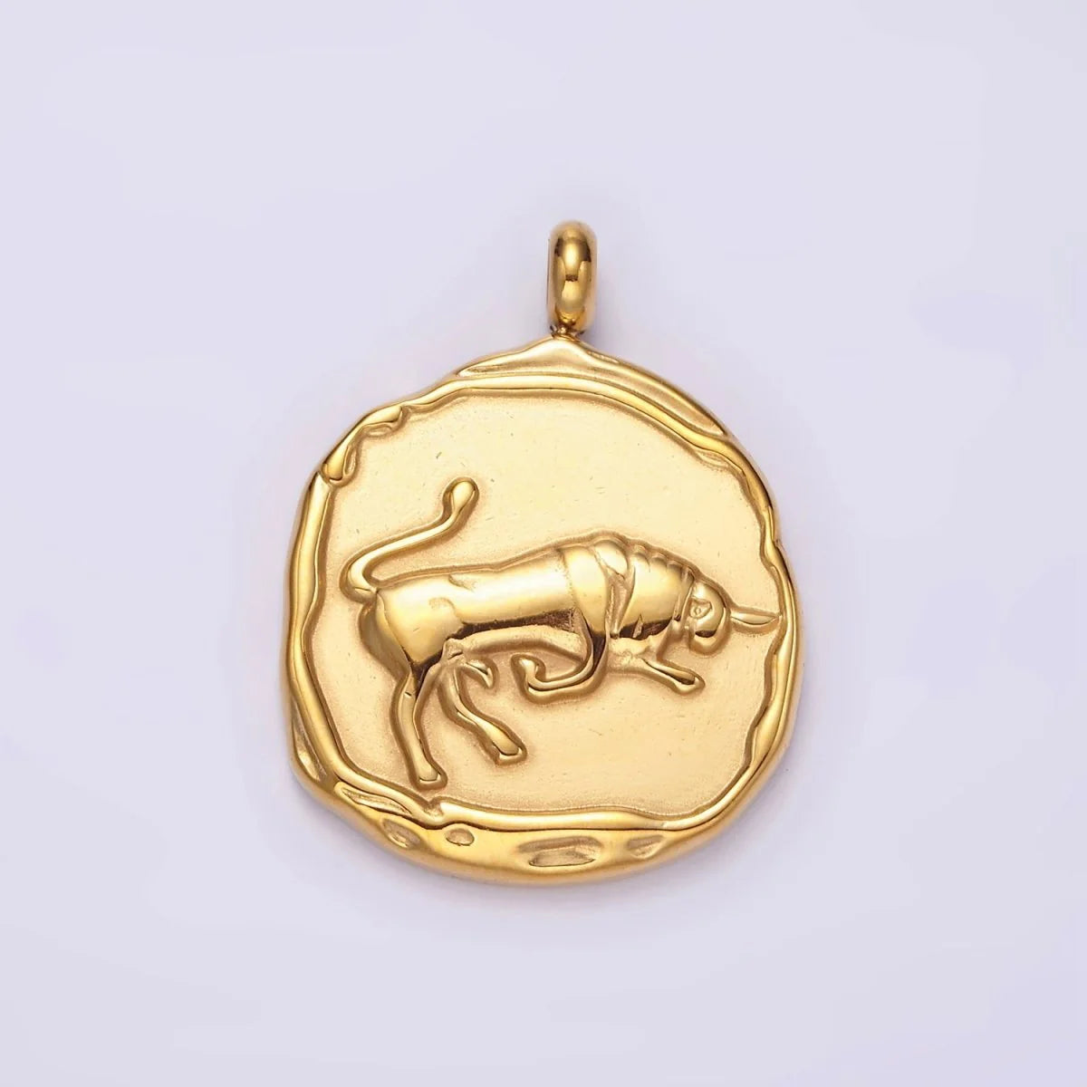 ZODIAC Carabiner Necklace - Antique Gold