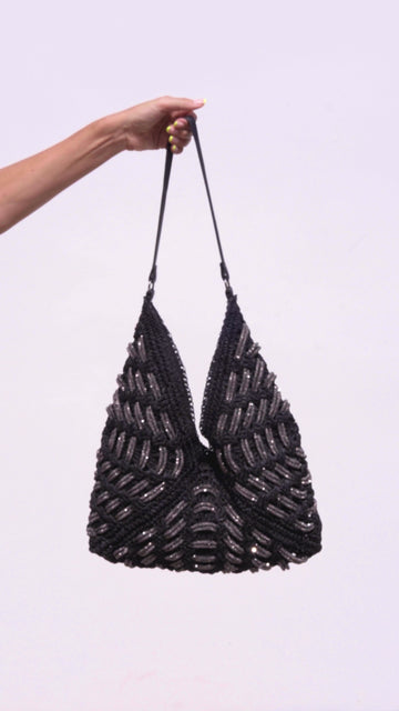 Shilo Crochet Bag - Black
