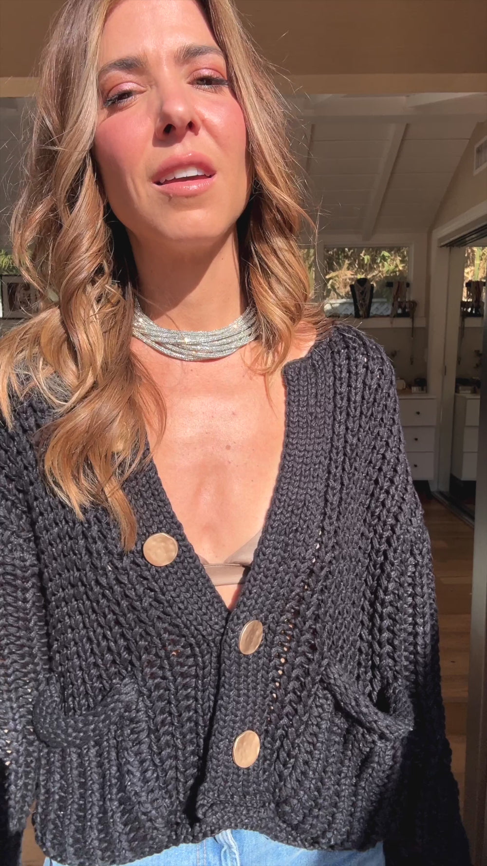 Multi Strand Necklace - Gunmetal