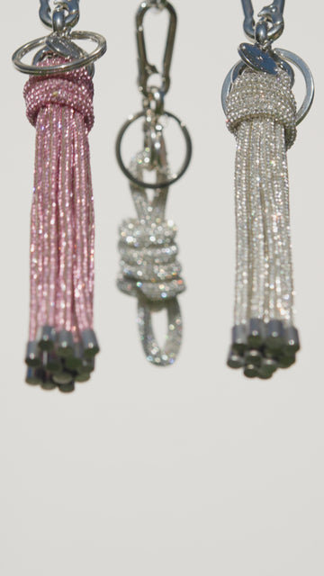 Chubby Knot Keychain - Crystal