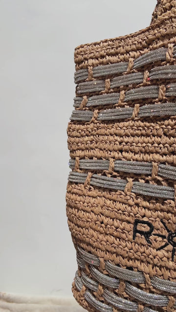 Zuma Straw Tote - Tan