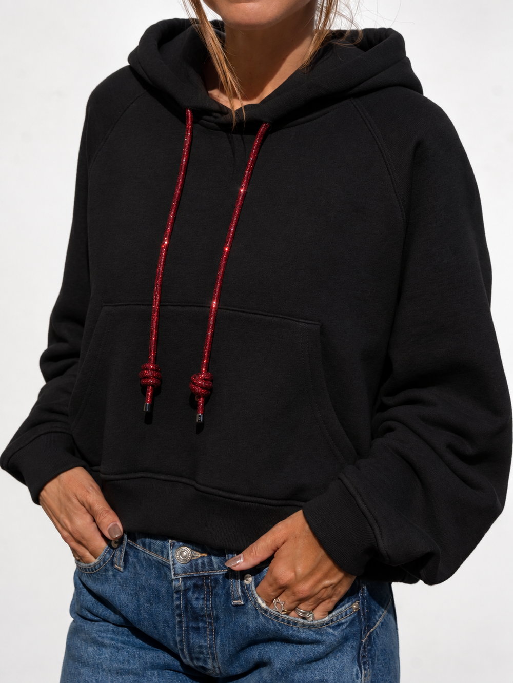 LOOP Strings Hoodie - Black