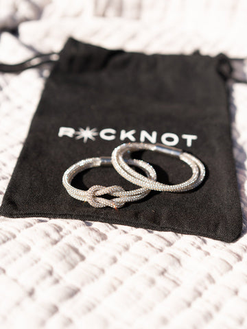 Crystal Knot Bracelet Set - Crystal