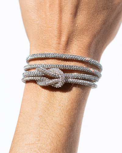 Knot Bracelet Set - Crystal
